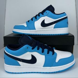NEW Nike Air Jordan 1 Low “UNC” GS 7Y / 8.5W